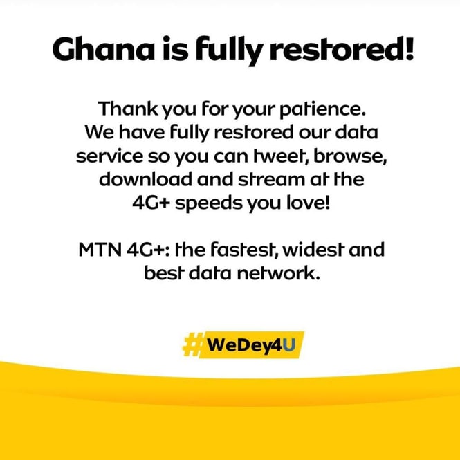 Slow Internet Connectivity Issues resolved - MTN Ghana