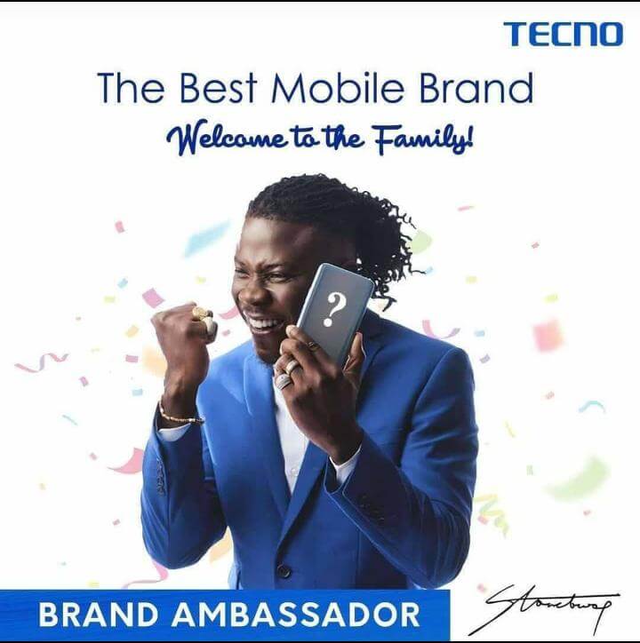 Stonebwoy Gets A Deal With Tecno Mobile As Brand Ambassador