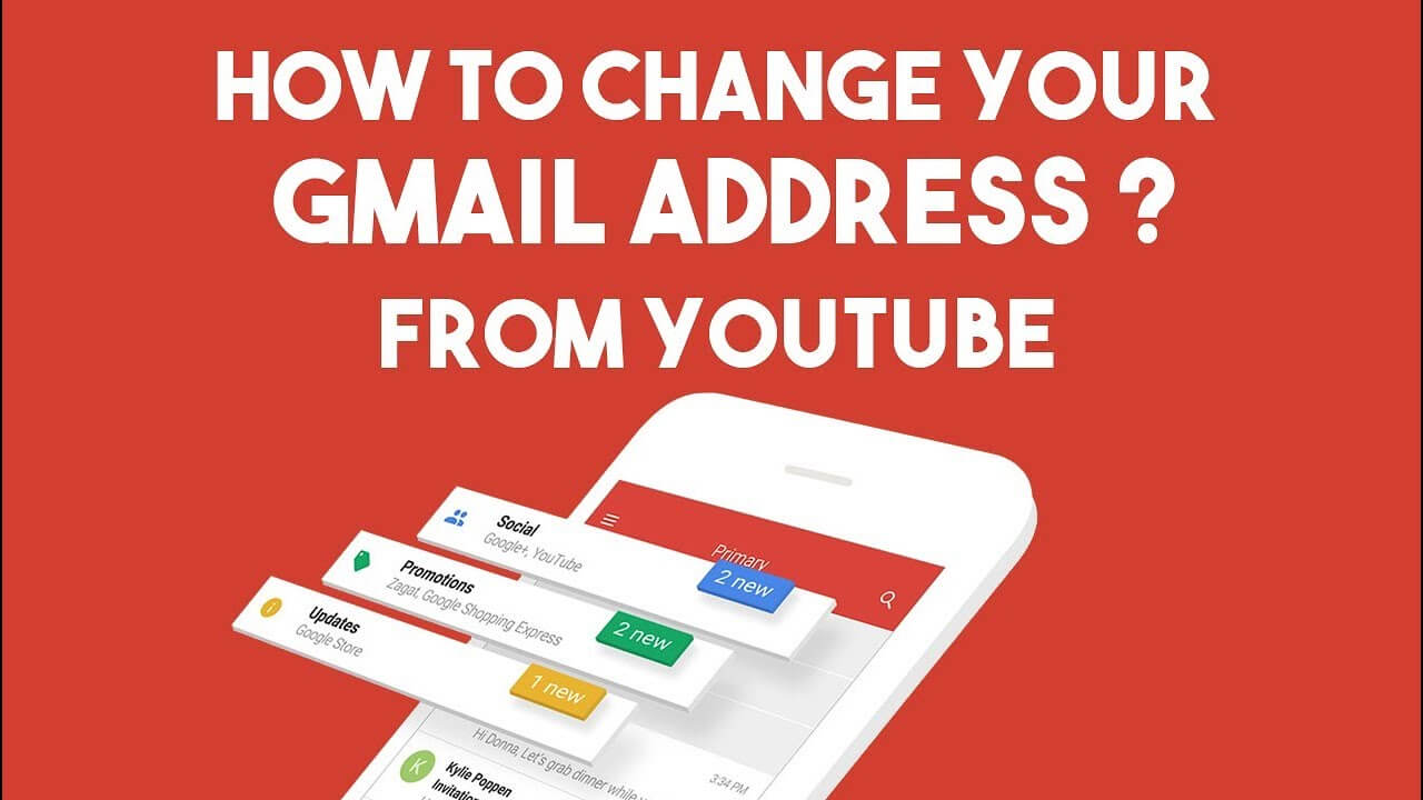 Change YouTube Email Address