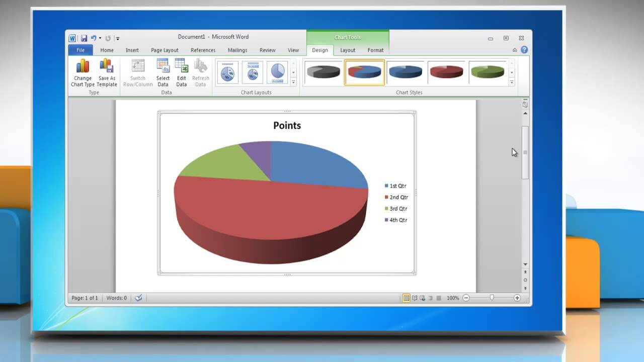 How To Make Pie Chart On MS Word 2021