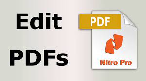 How to Edit PDF Document Using Nitro Pro
