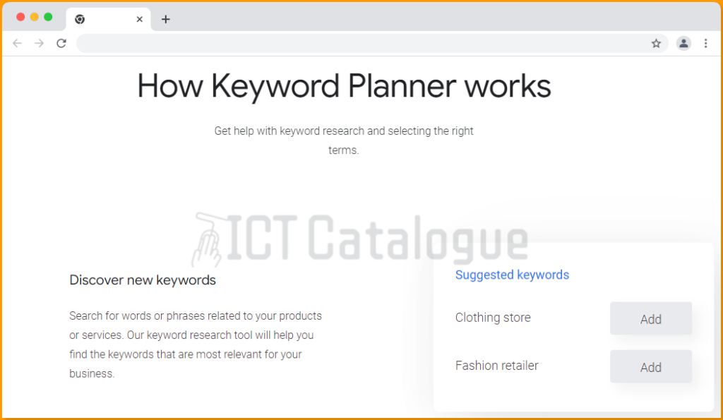 Google Keyword Planner 1