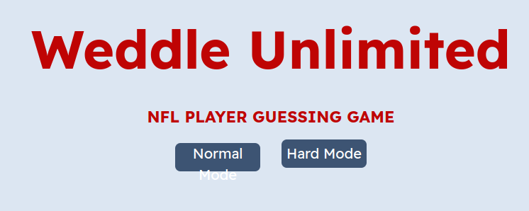 NFL Wordle Unlimited  NFL Player Guessing Game