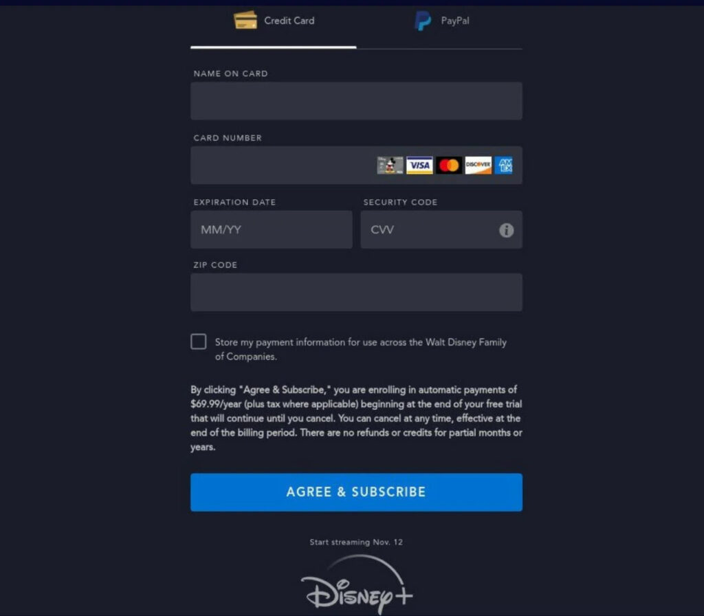 Disney Plus Payment - how to pay