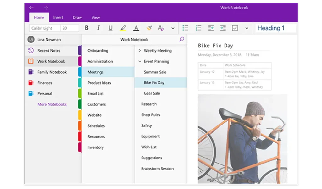 Microsoft OneNote - free tools for Windows 11