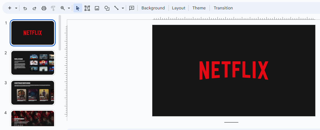 Best Netflix Google Slides Templates for Free - Netflix by slidechef