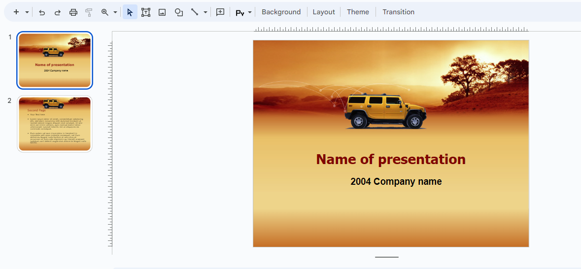 Best Safari Themes for Google Slides - Safari
