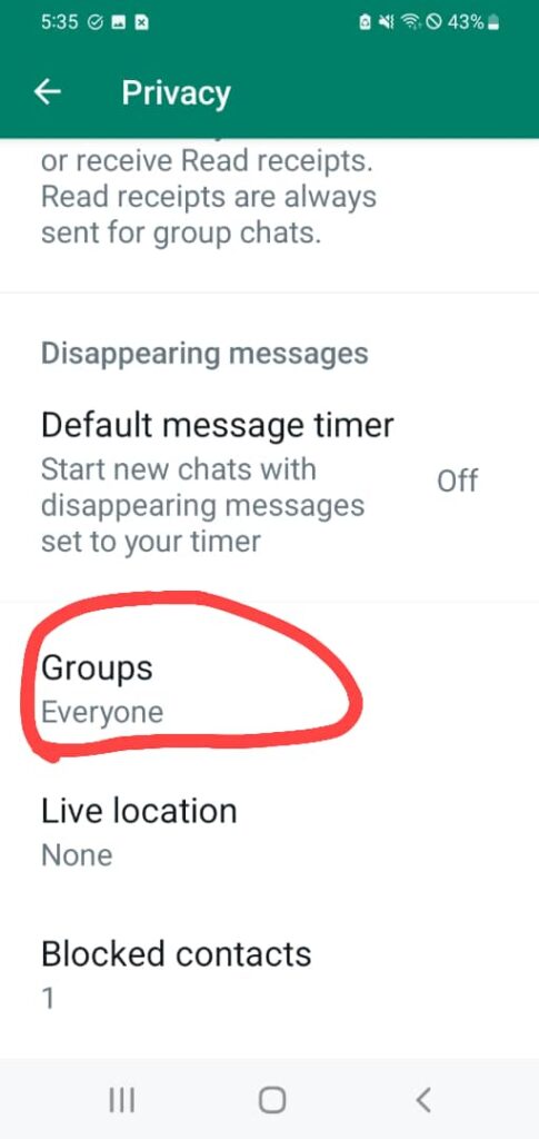 How To Control Who Can Add You To Groups On Whatsapp - Groups settings