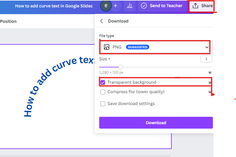 How to Curve Text in Google Slides - Download image