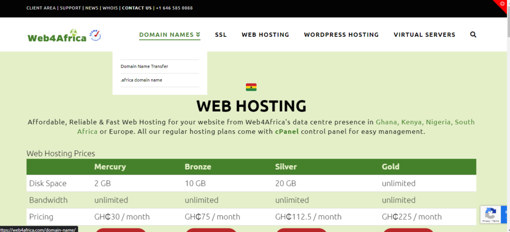 How to Buy Domain and Hosting in Ghana With Mobile Money