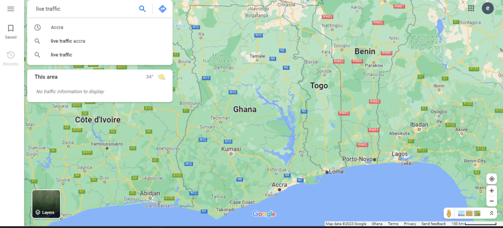 How to Use Google Live Traffic in Ghana