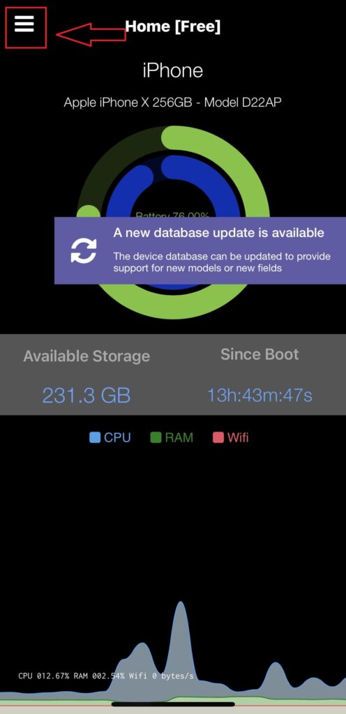 How to Check Your iPhone RAM - Dashboard